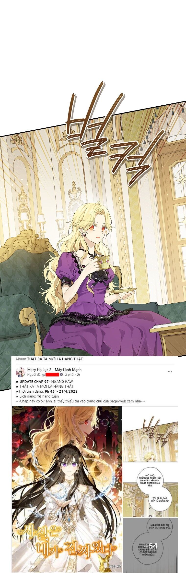 đọc truyện Thực Ra Tôi Mới Là Thật Chương 97.1 ảnh 4 tại Thiên Thai Truyện