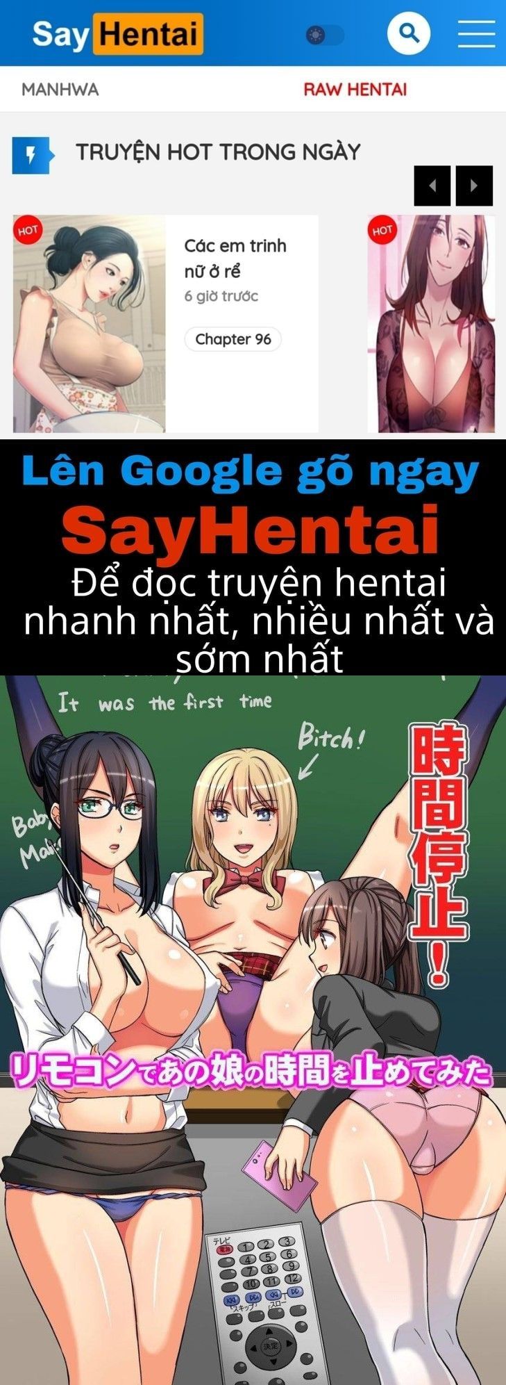 đọc truyện Time Stop! I Tried To Stop That Girl’s Time With The Remote Control Oneshot ảnh 1 tại Thiên Thai Truyện