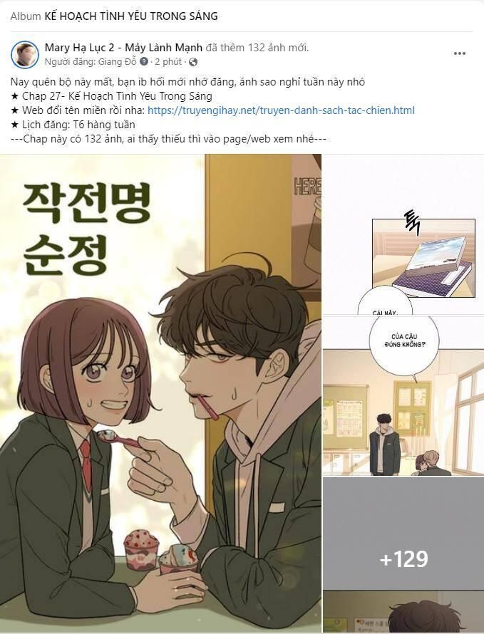 đọc truyện Tình Yêu Trong Sáng Chương 27.1 ảnh 2 tại Thiên Thai Truyện