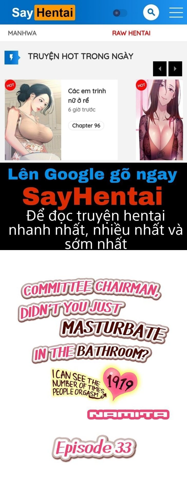 đọc truyện Tôi Có Thể Thấy Số Lần Họ Đã Lên Đỉnh Chương 33 ảnh 1 tại Thiên Thai Truyện