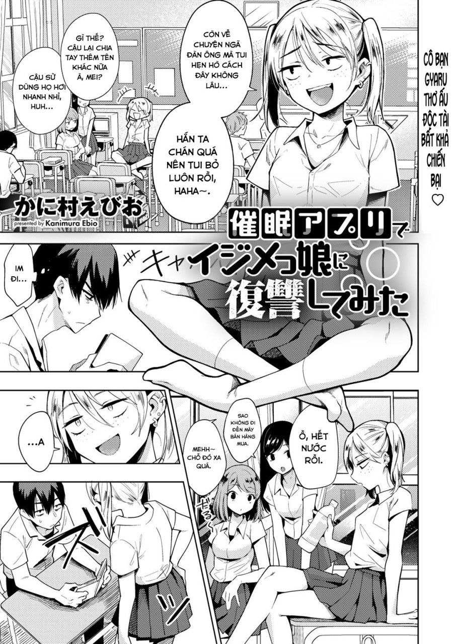 đọc truyện Tôi Đã Dùng Thử Ứng Dụng Thôi Miên Lên Cô Bạn Bắt Nạt Tôi. Oneshot ảnh 2 tại Thiên Thai Truyện