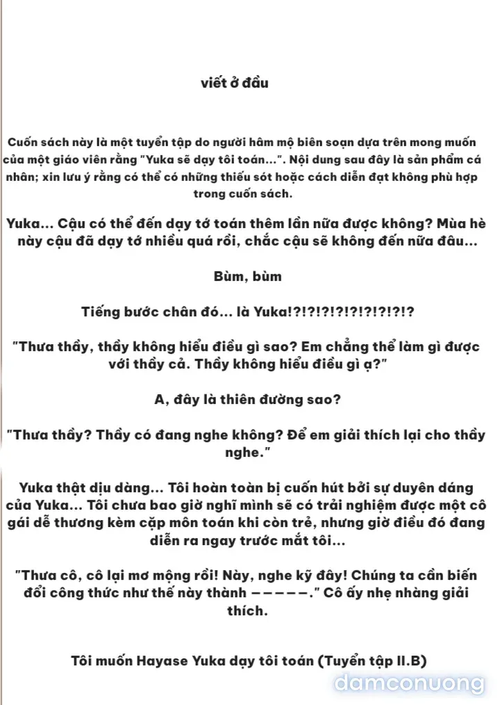 đọc truyện Tôi Được Hayase Yuuka Dạy Kèm Môn Toán Chương 1 ảnh 3 tại Thiên Thai Truyện