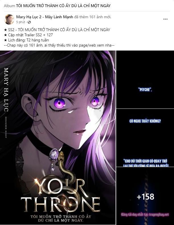 Tôi Muốn Trở Thành Cô Ấy Dù Chỉ Là Một Ngày Chương 127.1 page 1 - Giả Dược