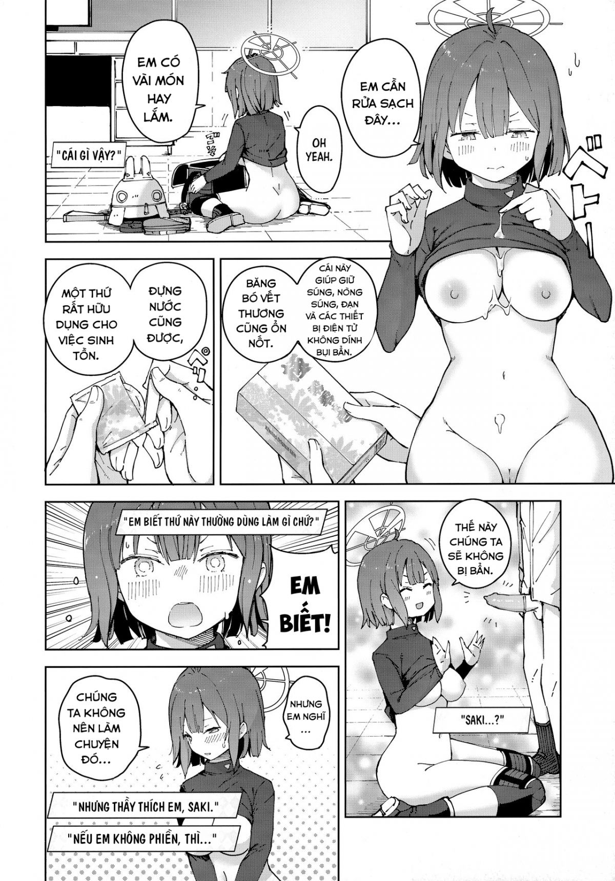 đọc truyện Tôi Nứng Sau Khi Ngửi Mùi Của Saki. (blue Archive) Oneshot ảnh 18 tại Thiên Thai Truyện
