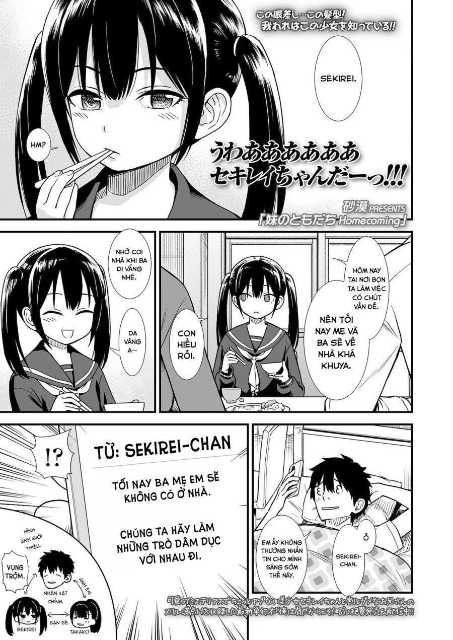 Tôi Sẽ Qua Nhà Bạn Của Cô Em Gái Tôi. Oneshot page 1 - Giả Dược