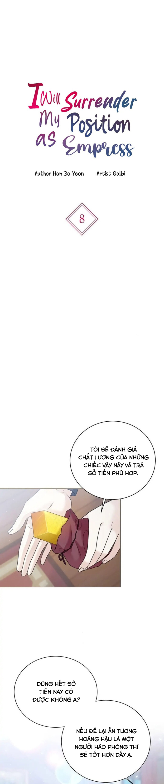 Tôi Sẽ Từ Bỏ Vị Trí Hoàng Hậu Chương 10 page 1 - Giả Dược
