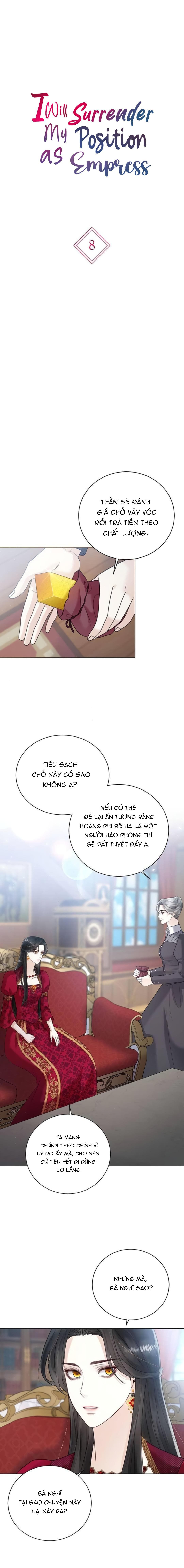 Tôi Sẽ Từ Bỏ Vị Trí Hoàng Hậu Chương 10.1 page 4 - Giả Dược