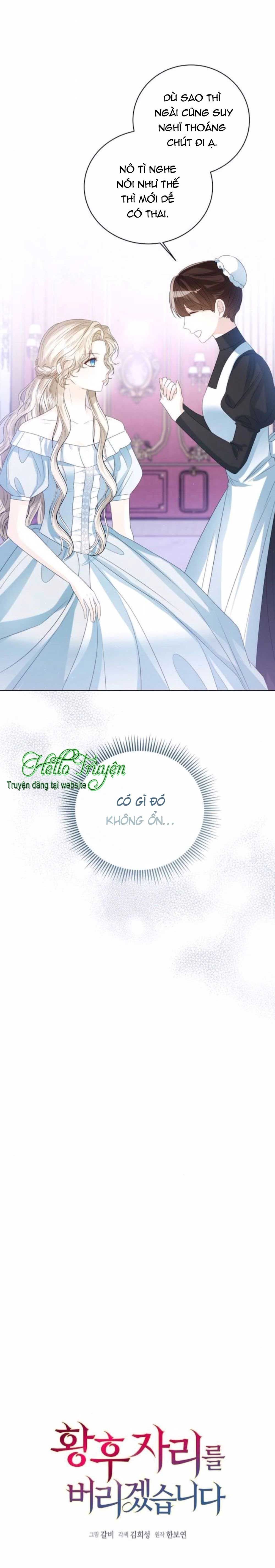 Tôi Sẽ Từ Bỏ Vị Trí Hoàng Hậu Chương 35 page 6 - Giả Dược