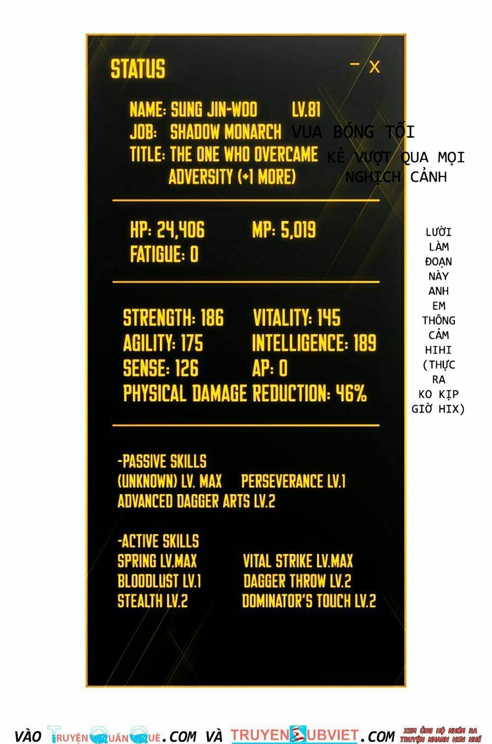 đọc truyện Tôi Thăng Cấp Một Mình Chương 80 ảnh 72 tại Thiên Thai Truyện