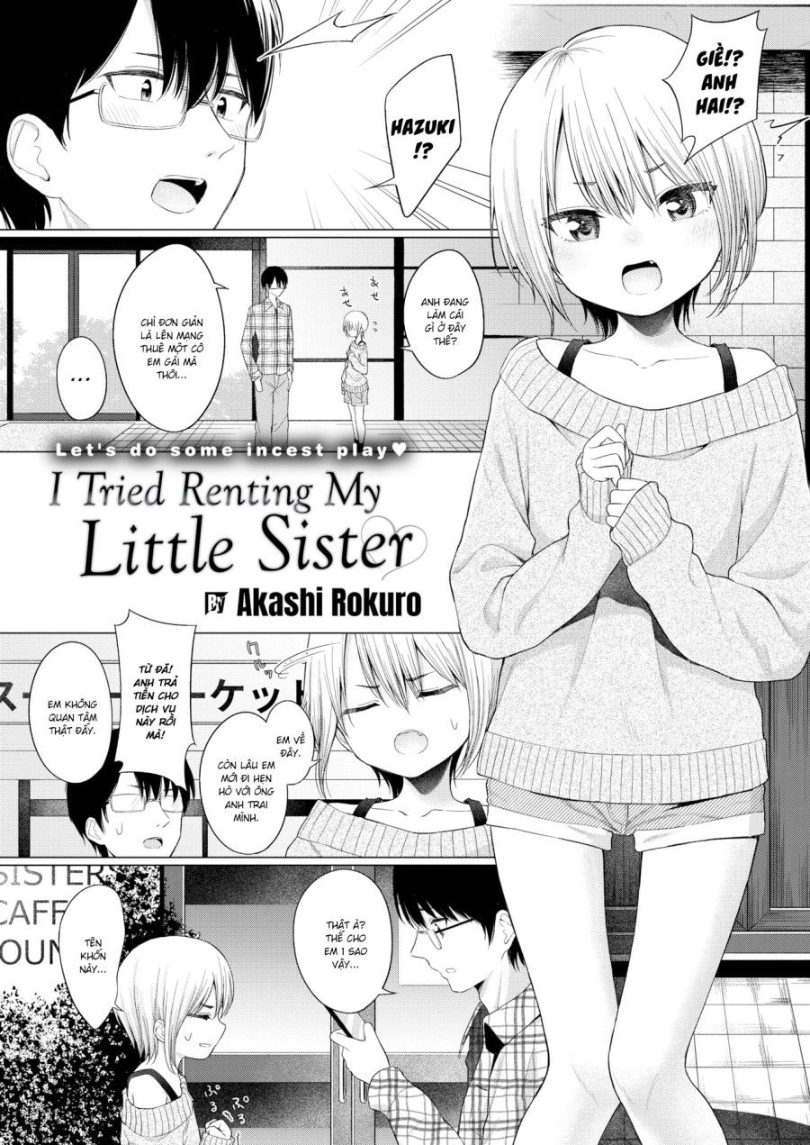 Tôi Thử Thuê Em Gái Mình Oneshot page 3 - Giả Dược
