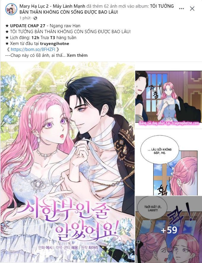 Tôi Tưởng Bản Thân Không Còn Sống Được Bao Lâu Chương 28.2 page 1 - Giả Dược