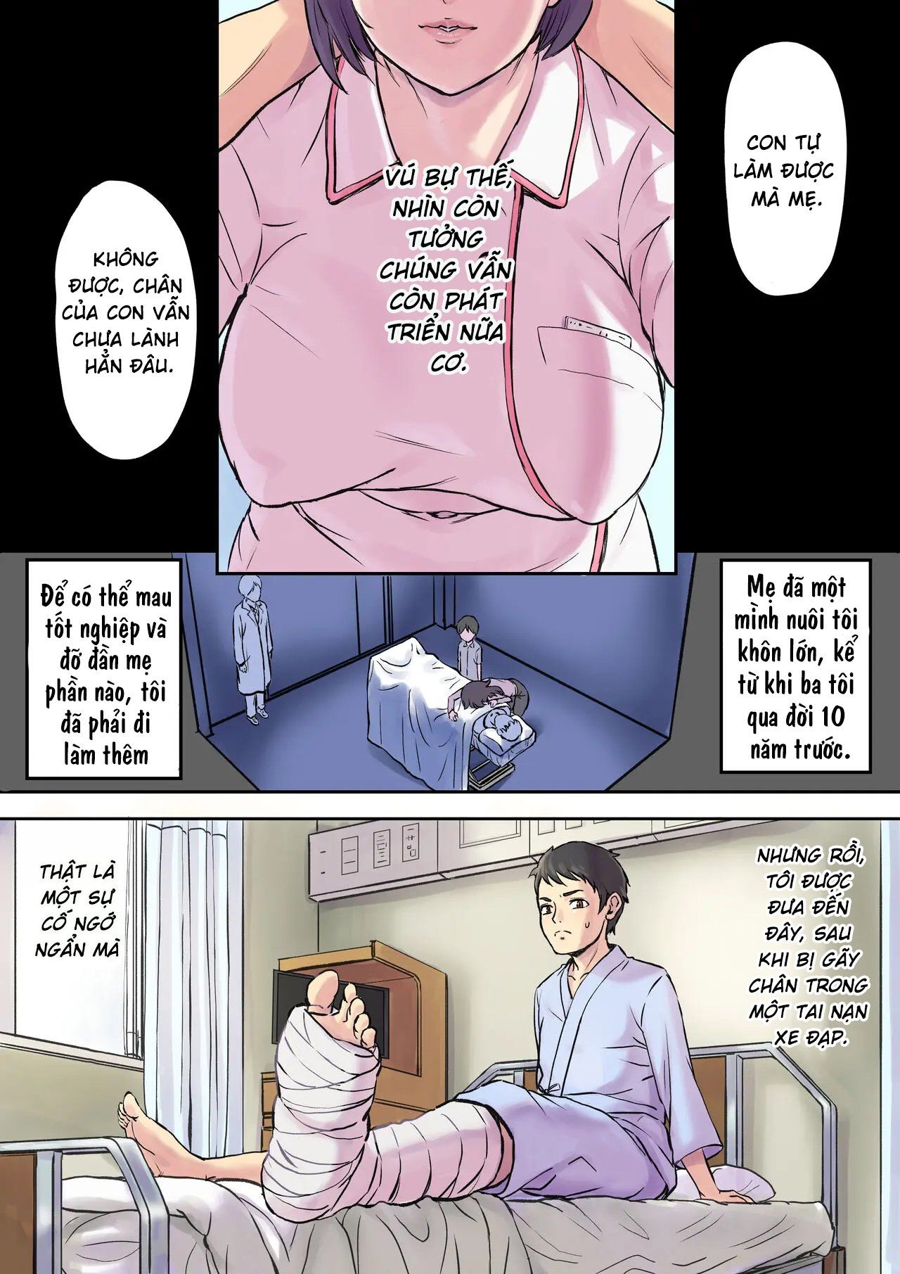 đọc truyện Tonari No Bed De Netorareru Kangoshi Jukubo Chương 1 ảnh 3 tại Giả Dược