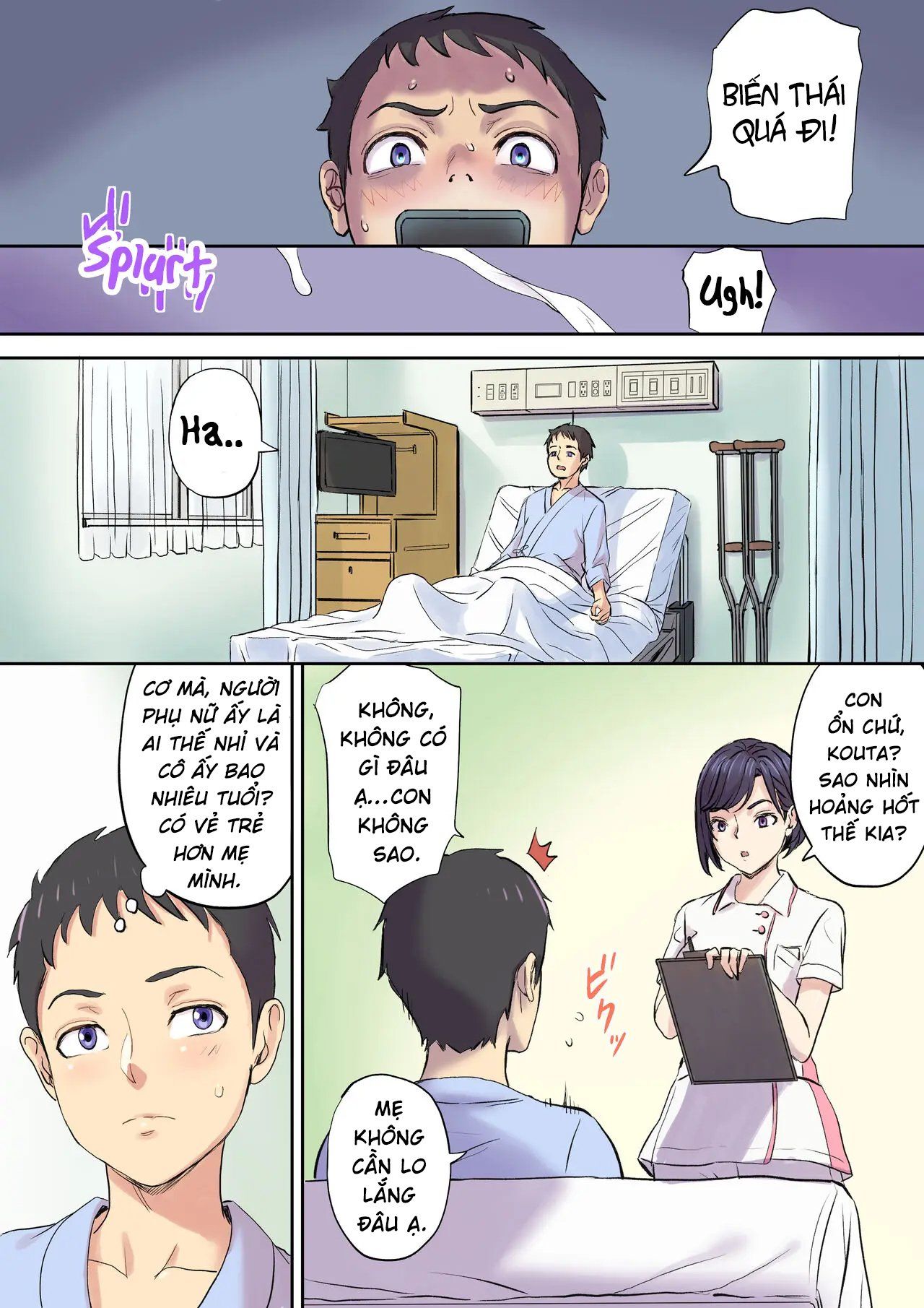 đọc truyện Tonari No Bed De Netorareru Kangoshi Jukubo Chương 1 ảnh 33 tại Giả Dược