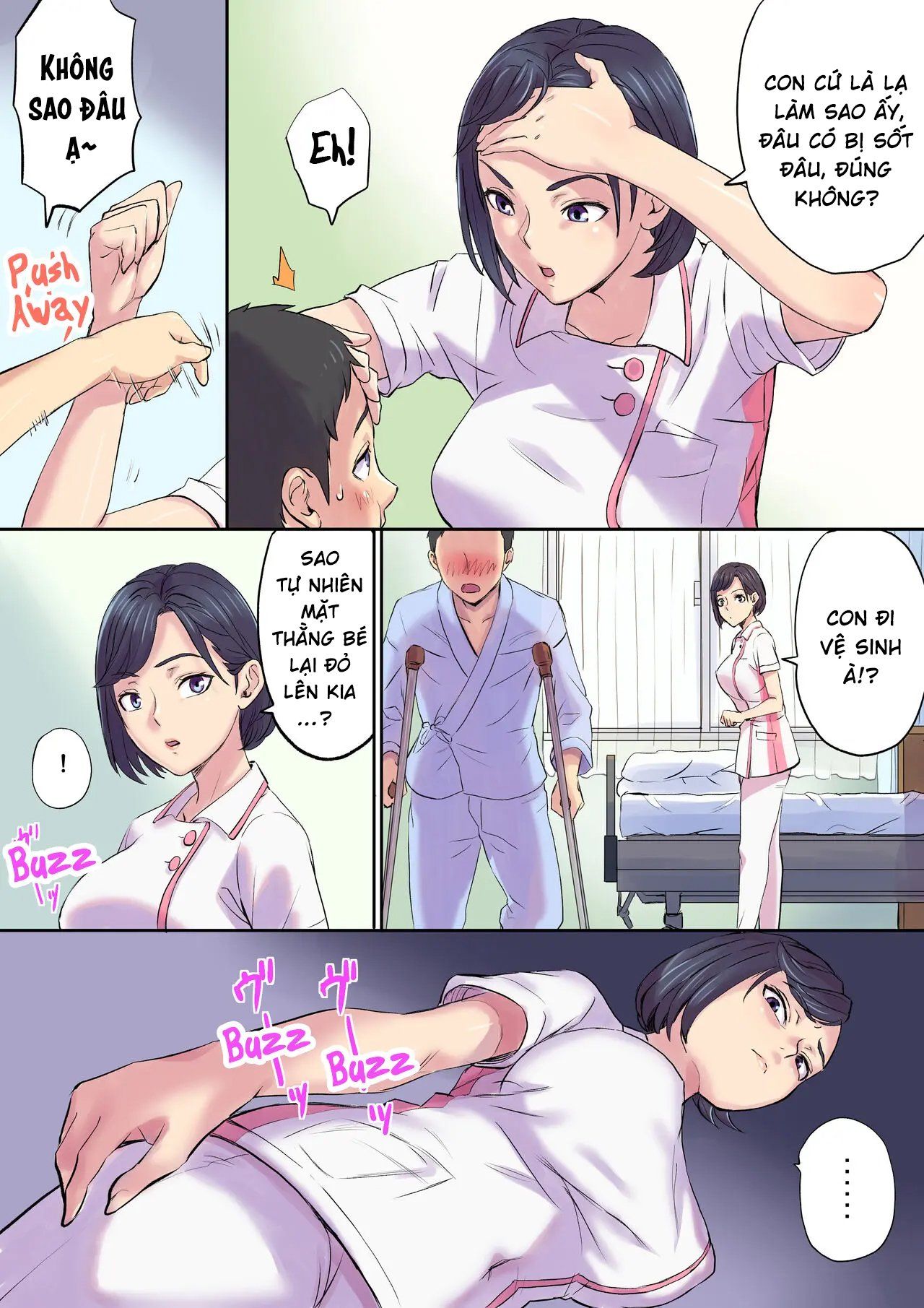 đọc truyện Tonari No Bed De Netorareru Kangoshi Jukubo Chương 1 ảnh 35 tại Giả Dược