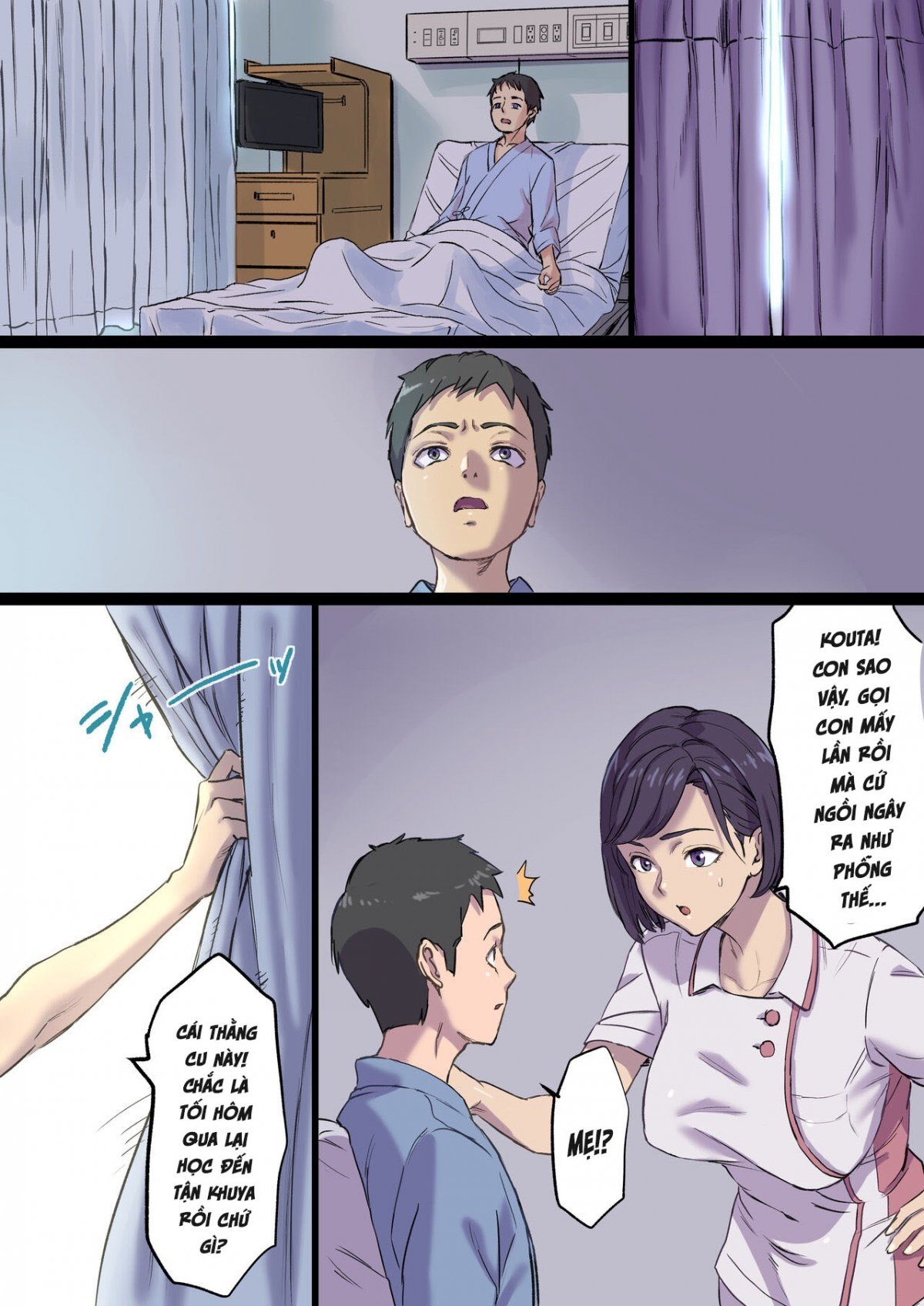 đọc truyện Tonari No Bed De Netorareru Kangoshi Jukubo Chương 2 ảnh 13 tại Giả Dược
