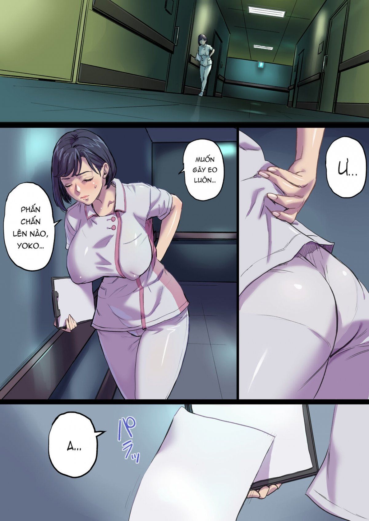 đọc truyện Tonari No Bed De Netorareru Kangoshi Jukubo Chương 2 ảnh 29 tại Giả Dược