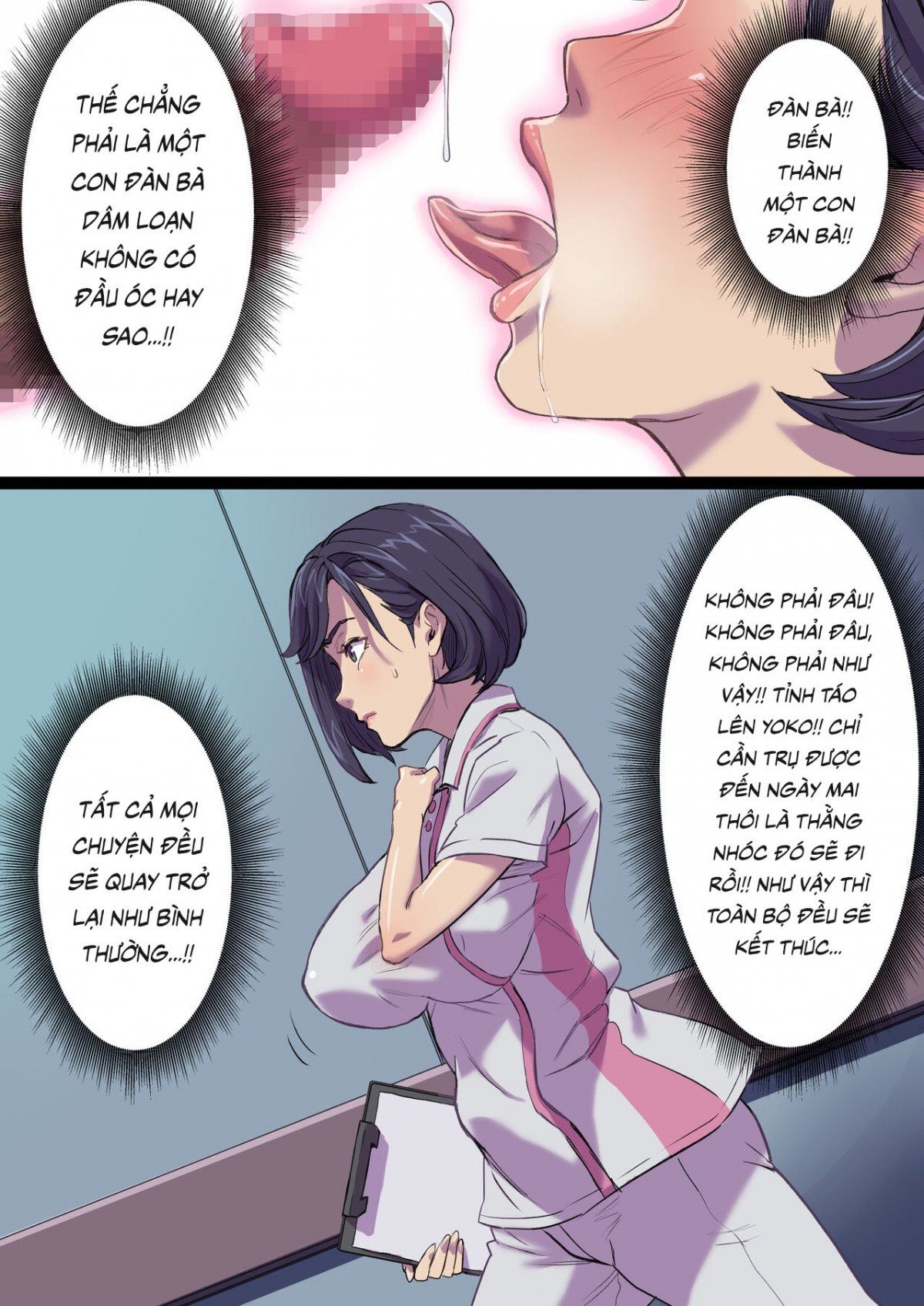 đọc truyện Tonari No Bed De Netorareru Kangoshi Jukubo Chương 2 ảnh 32 tại Giả Dược
