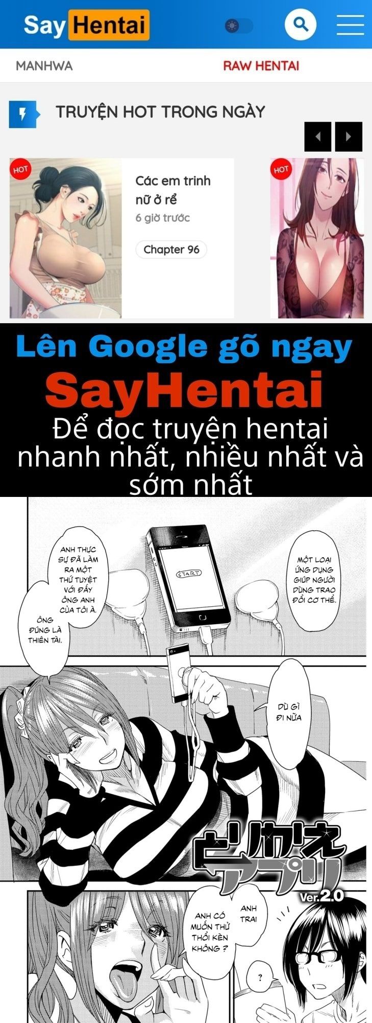 đọc truyện Torikae Appli Chương 2 ảnh 1 tại Thiên Thai Truyện