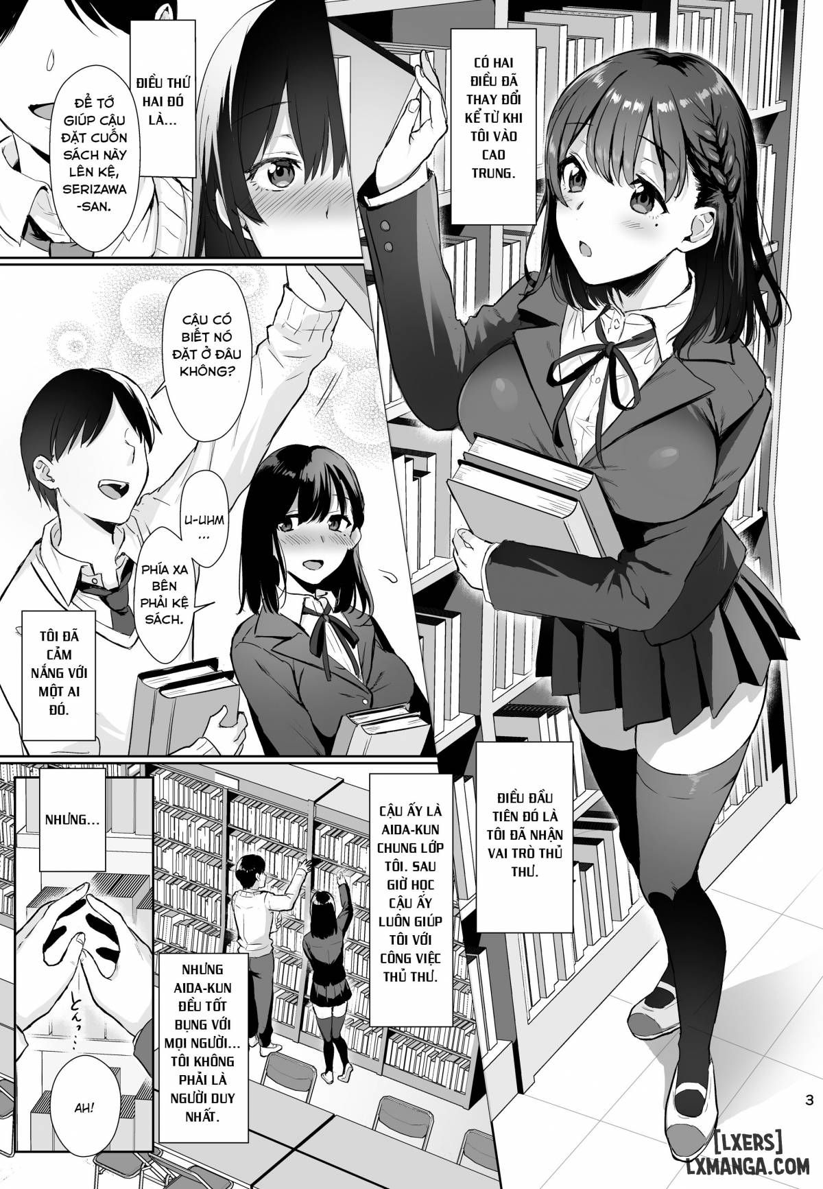đọc truyện Toshoshitsu No Kanojo ~seiso Na Kimi Ga Ochiru Made Full Chương 1 ảnh 2 tại Giả Dược