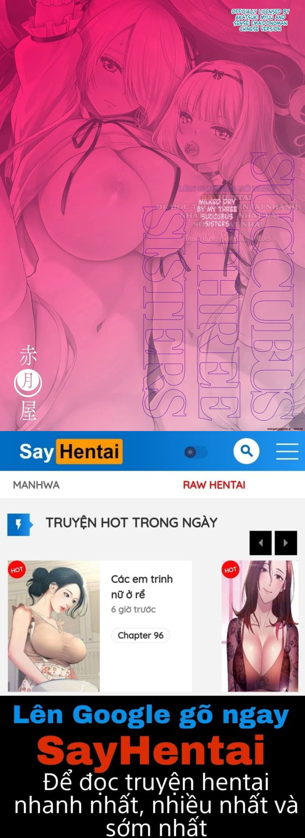 đọc truyện Trải Nghiệm Bị Vắt Khô Cùng Ba Chị Em Succubus Nóng Bỏng 3 Chương 5 ảnh 26 tại Thiên Thai Truyện