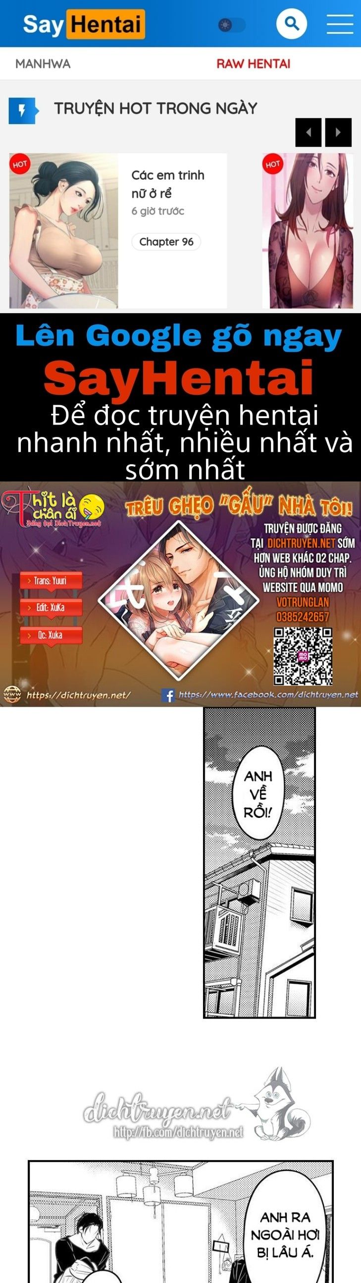 đọc truyện Trêu Ghẹo Gấu Nhà Tôi! Chương 24 ảnh 2 tại Thiên Thai Truyện