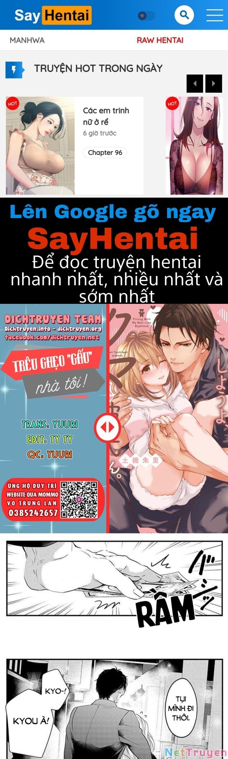 đọc truyện Trêu Ghẹo Gấu Nhà Tôi! Chương 29 ảnh 2 tại Thiên Thai Truyện