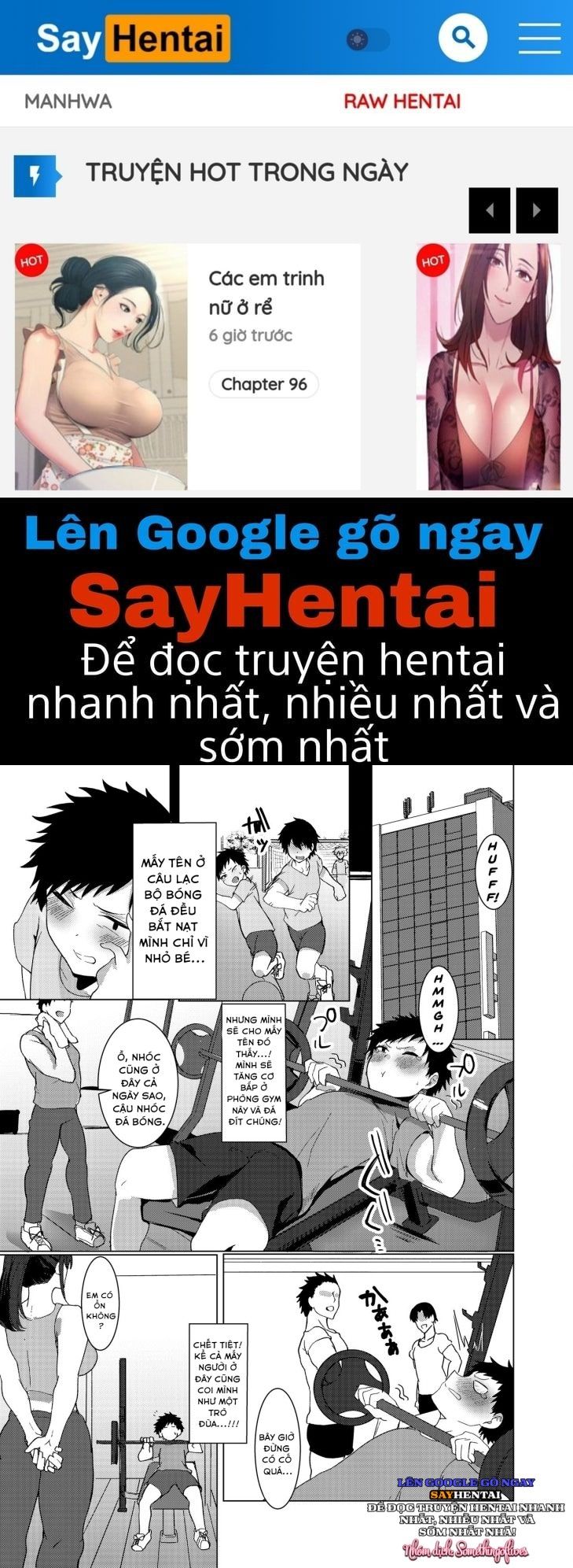 đọc truyện Trung Tâm Huấn Luyện Thể Hình Chị Và Shota!! Oneshot ảnh 1 tại Giả Dược