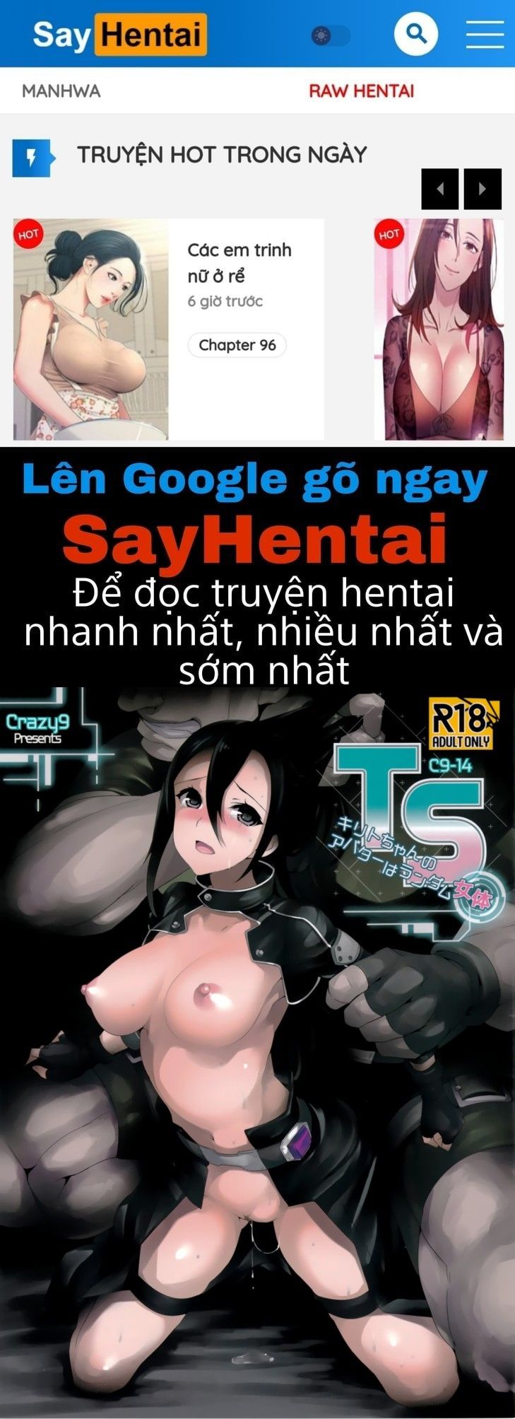 đọc truyện Ts~kirito-chan No Avatar Wa Random Nyotai Oneshot ảnh 1 tại Giả Dược