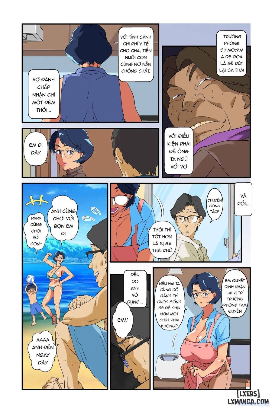 đọc truyện Tsuma No Bakunyuu Ni Muragaru Otoko-tachi ~zoku Bakunyuu Tsuma Namatame Kyouko~ One shot ảnh 4 tại Thiên Thai Truyện