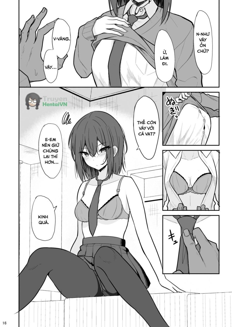Tsumetai Senpai Ga Mukyoka Nakadashi Sareru Made Oneshot page 16 - Giả Dược
