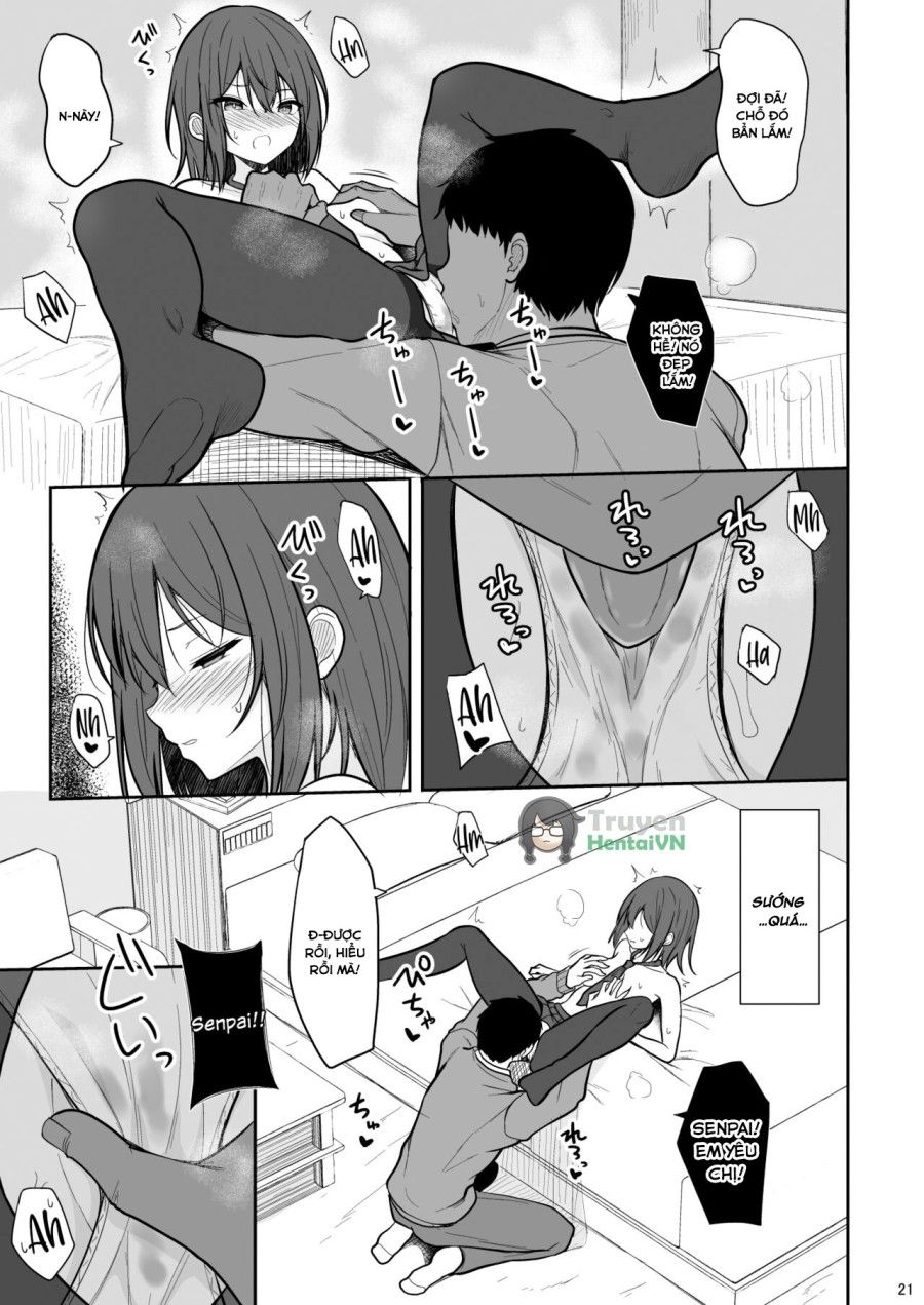 Tsumetai Senpai Ga Mukyoka Nakadashi Sareru Made Oneshot page 21 - Giả Dược