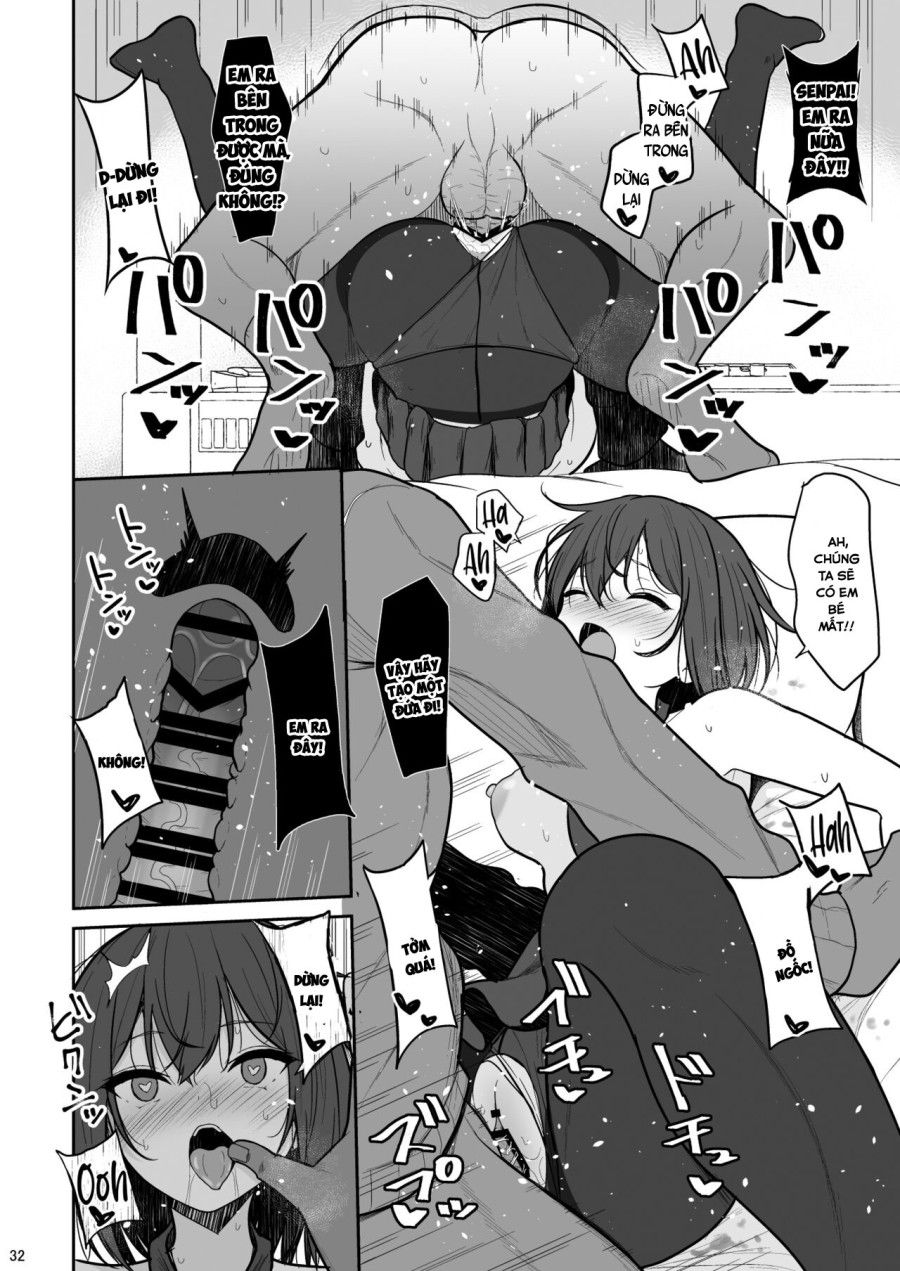 Tsumetai Senpai Ga Mukyoka Nakadashi Sareru Made Oneshot page 32 - Giả Dược