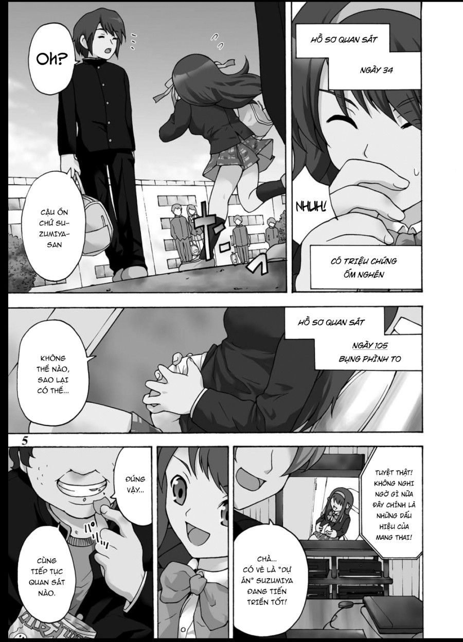 Tsuranuke! Suzumiya Haruhi Kyousei Shussan!! Oneshot page 6 - Giả Dược