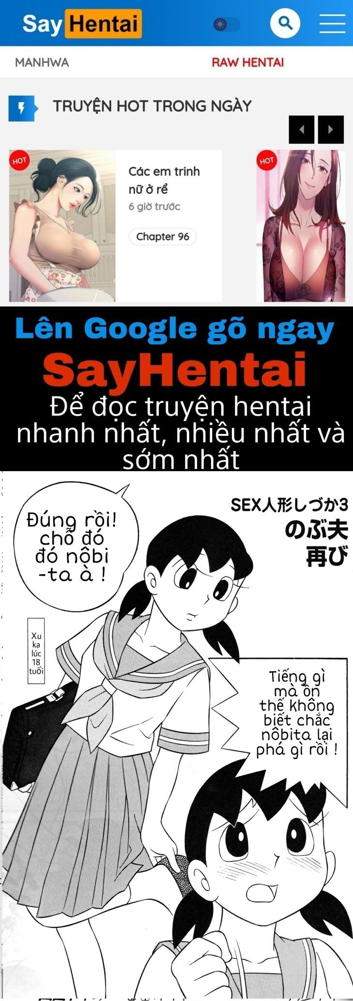 đọc truyện Tuyển Tập Doraemon Doujinshi 18+ Chương 2 ảnh 1 tại Thiên Thai Truyện
