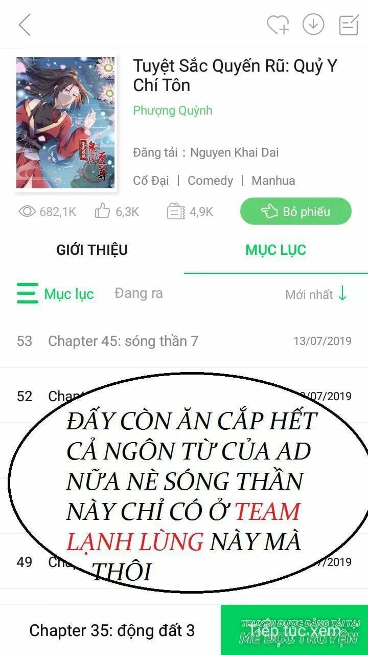 đọc truyện Tuyệt Sắc Quyến Rũ: Quỷ Y Chí Tôn Chương 50 ảnh 48 tại Thiên Thai Truyện