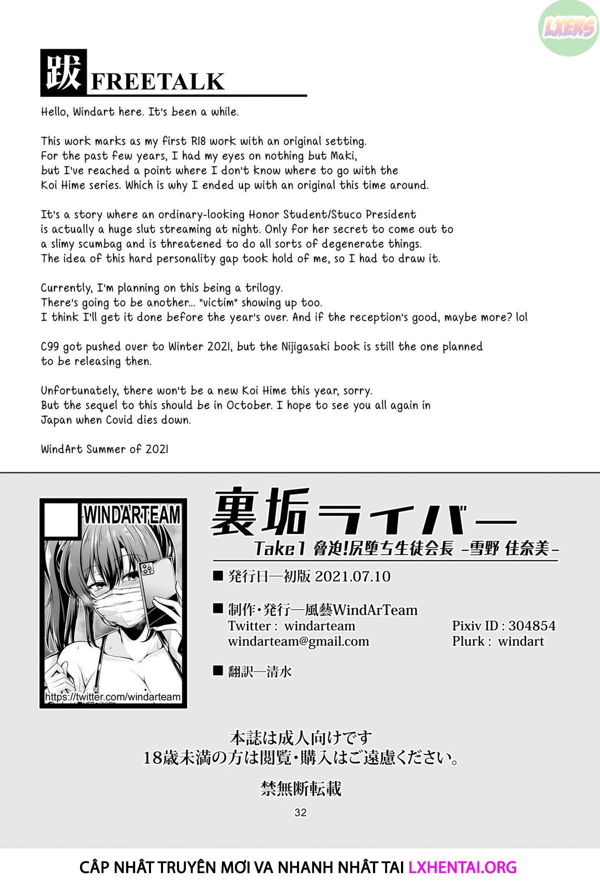 đọc truyện Uraaka Liver Take 1 Kyouhaku! Kouochi Seitokaichou -yukino Kanami- Oneshot ảnh 40 tại Giả Dược