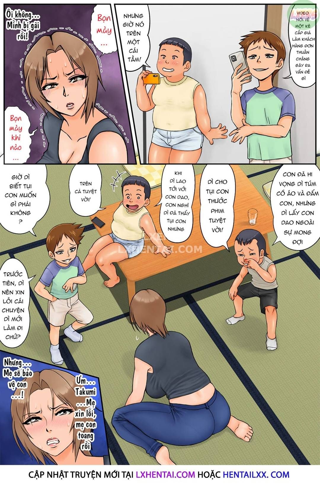Uy Hiếp Mẹ Bạn Với Clip Bạn Ăn Trộm Oneshot page 17 - Giả Dược