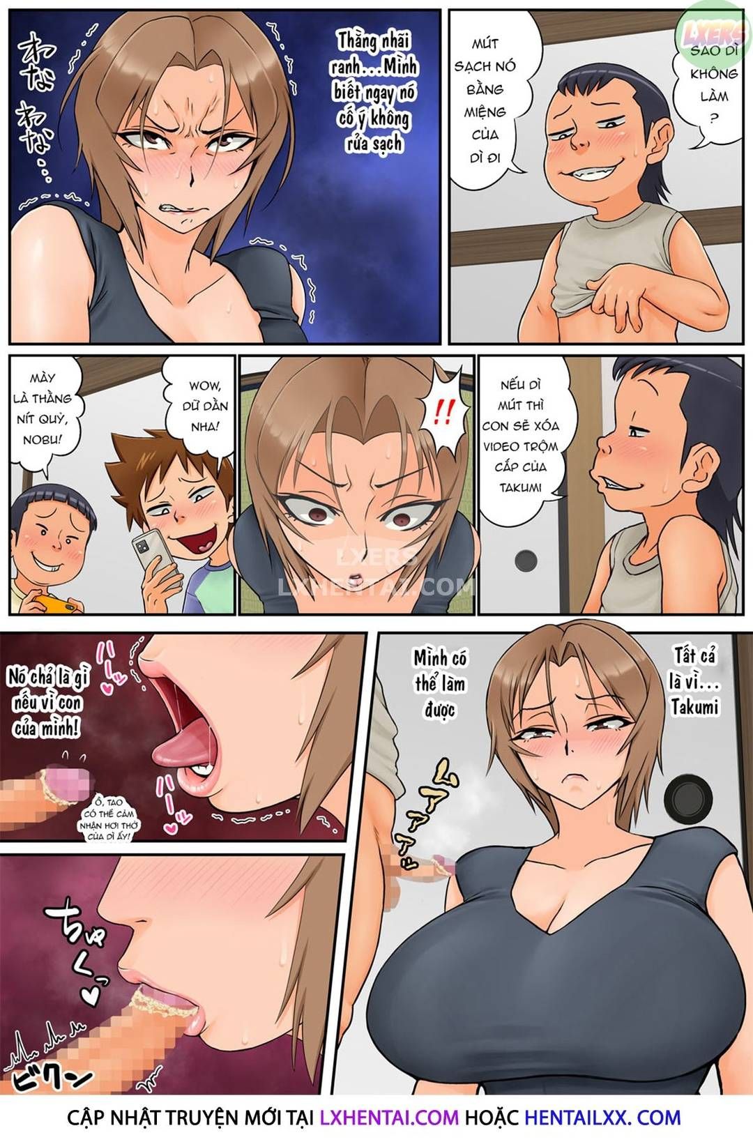 Uy Hiếp Mẹ Bạn Với Clip Bạn Ăn Trộm Oneshot page 23 - Giả Dược