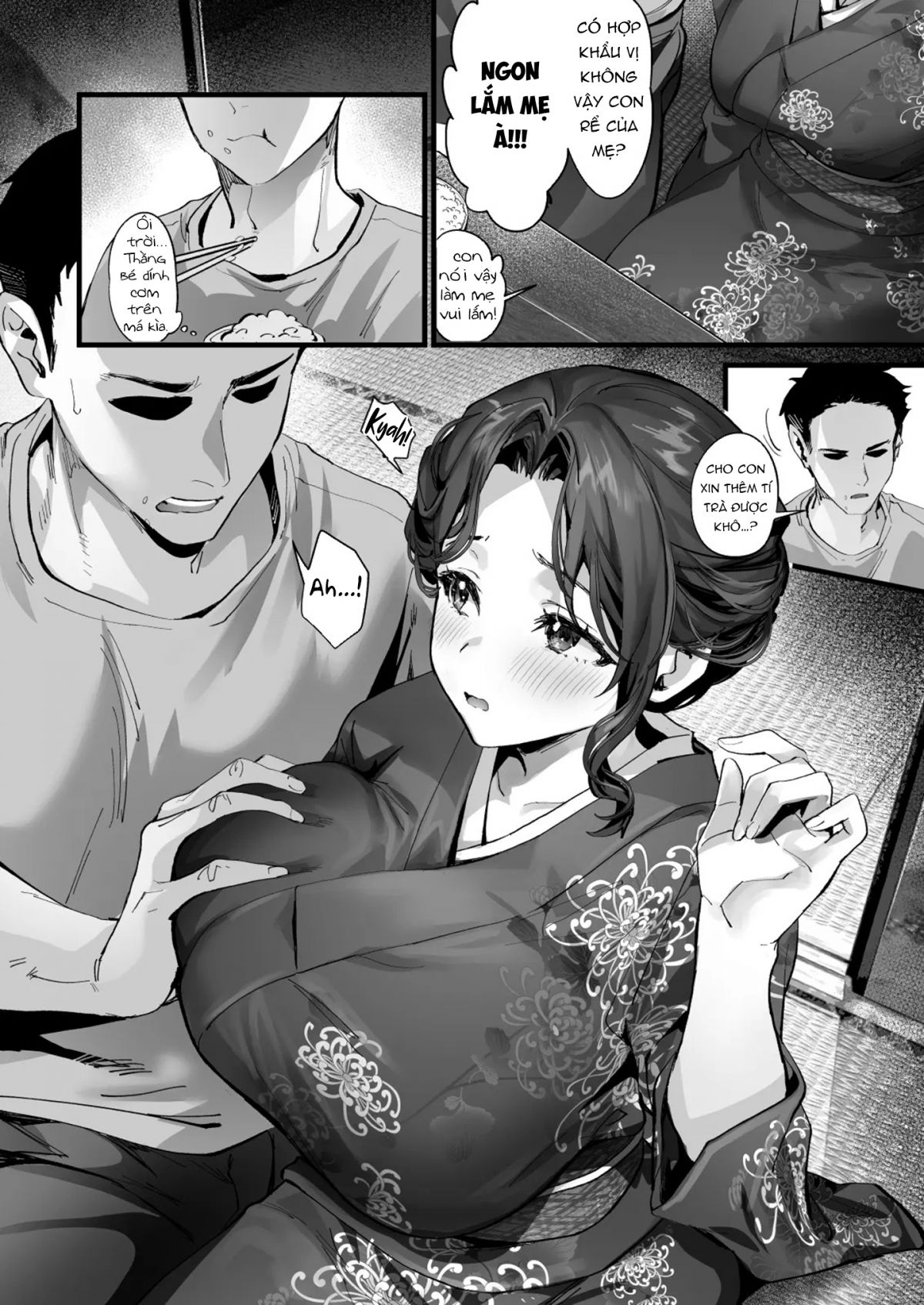 Vào Cái Đêm Hè Tôi Thành Đôi Với Một Cô Gái Rám Nắng, Tôi Lỡ Vô Tình Làm Mẹ Vợ Mang Thai Oneshot page 24 - Giả Dược