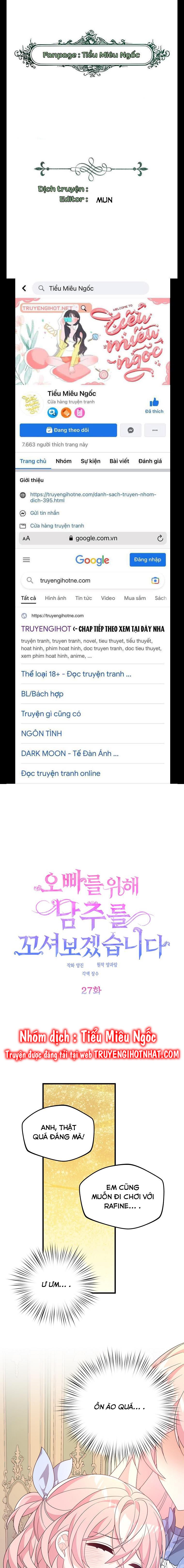 đọc truyện Vì Anh Trai Tôi Sẽ Quyến Rũ Nam Chính Chương 27 ảnh 1 tại Truyện Dạ Ký