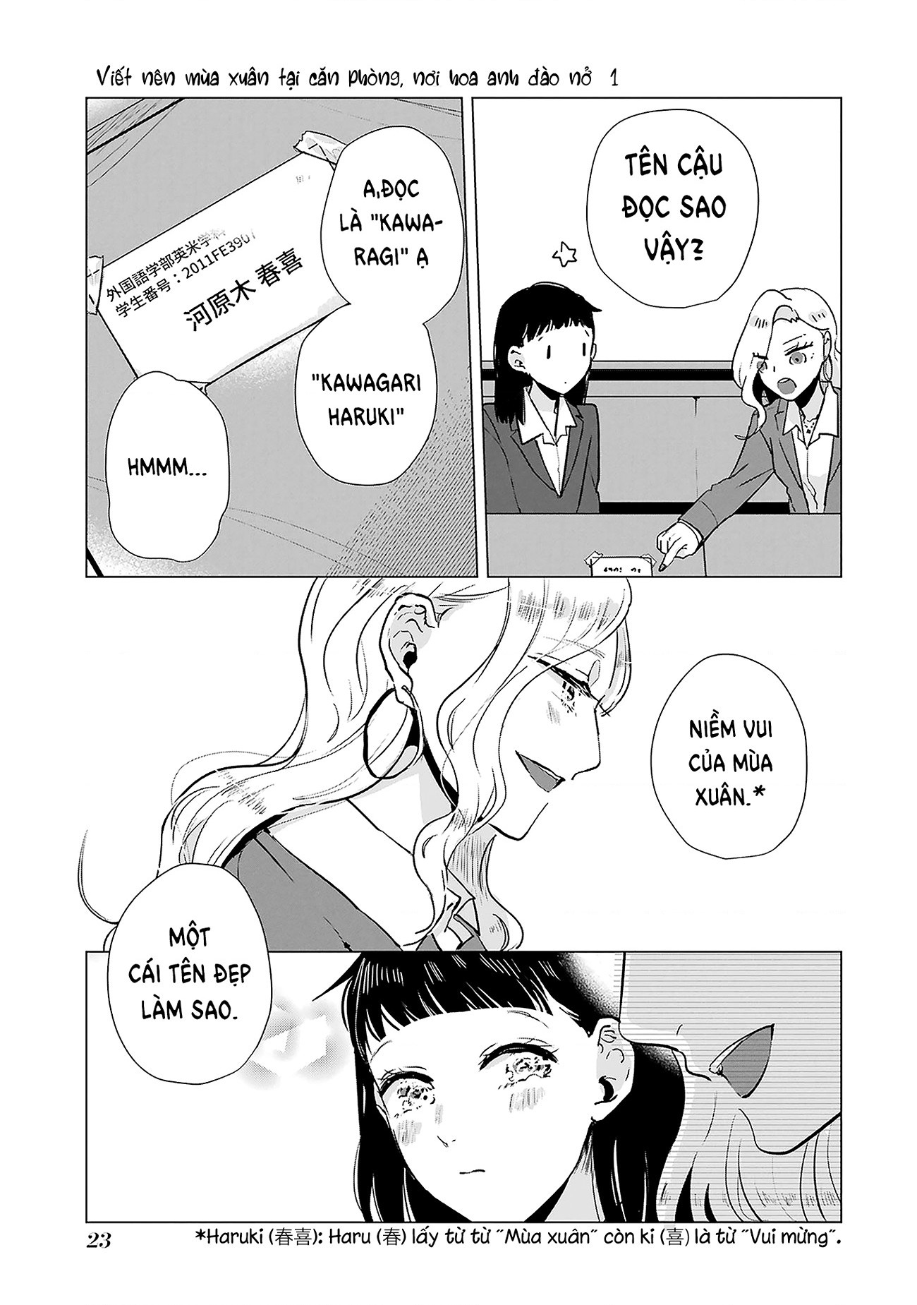 đọc truyện Viết Nên Mùa Xuân Tại Căn Phòng, Nơi Hoa Anh Đào Nở Chương 1 ảnh 25 tại Thiên Thai Truyện