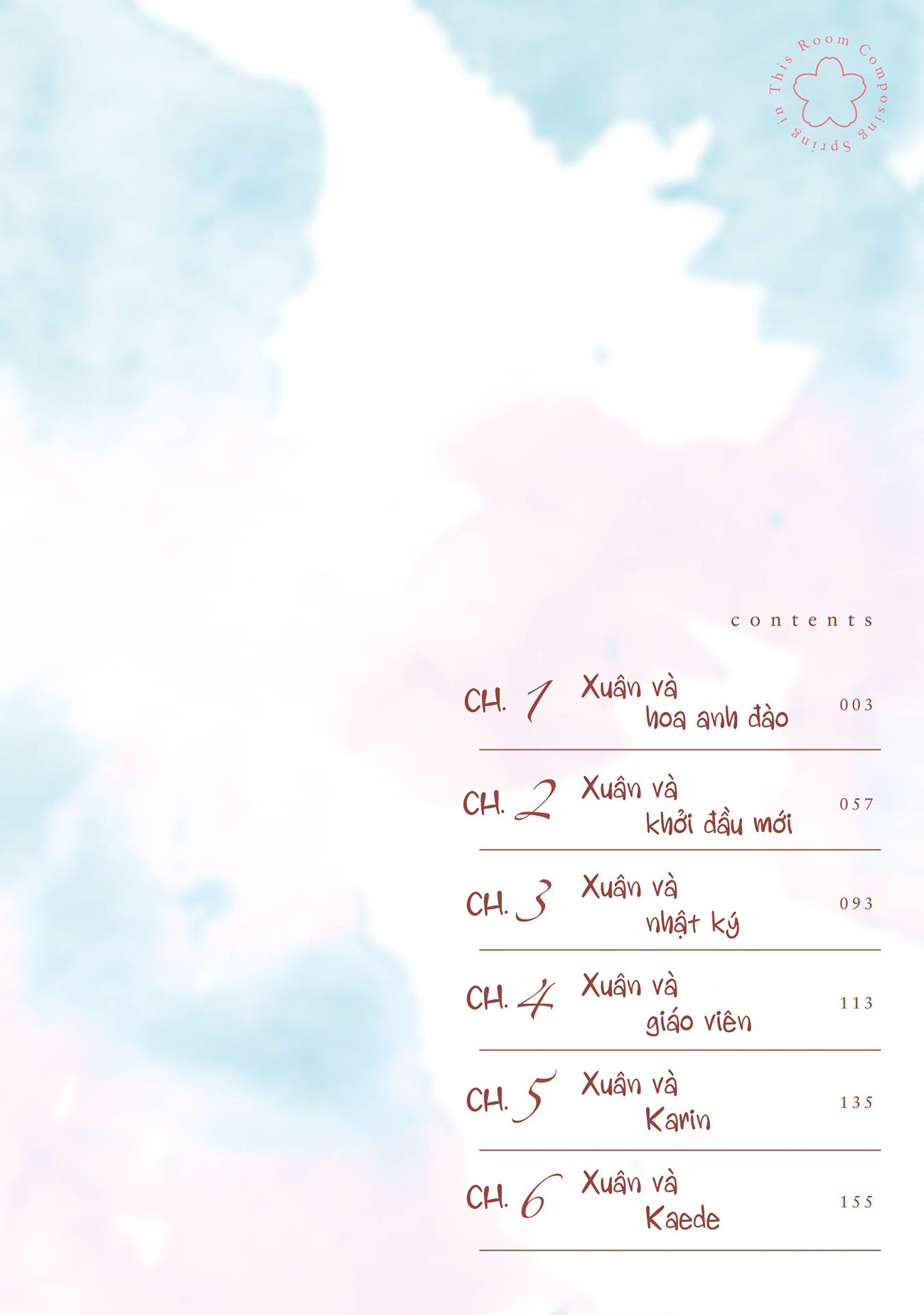 đọc truyện Viết Nên Mùa Xuân Tại Căn Phòng, Nơi Hoa Anh Đào Nở Chương 1 ảnh 5 tại Thiên Thai Truyện