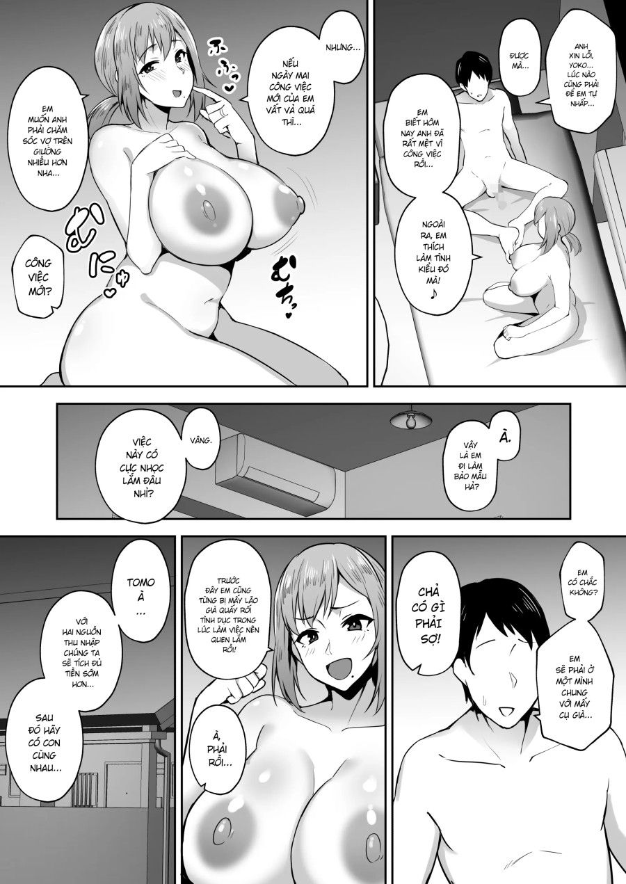 Vợ Ngực Bự Yoko - Làm Bảo Mẫu Cho Một Cậu Trai Ở Chung Cư Chương 1 page 6 - Giả Dược