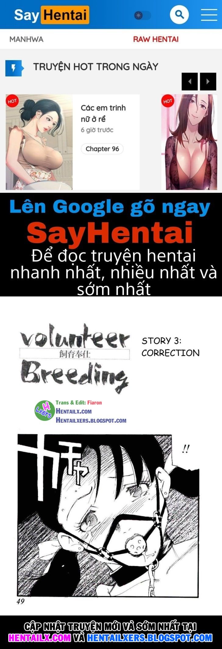 đọc truyện Volunteer Breeding Chương 3 ảnh 1 tại Thiên Thai Truyện