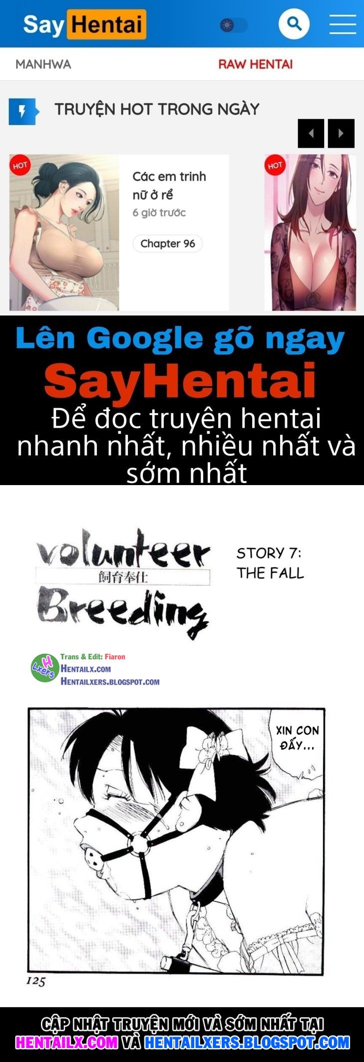 đọc truyện Volunteer Breeding Chương 7 ảnh 1 tại Thiên Thai Truyện