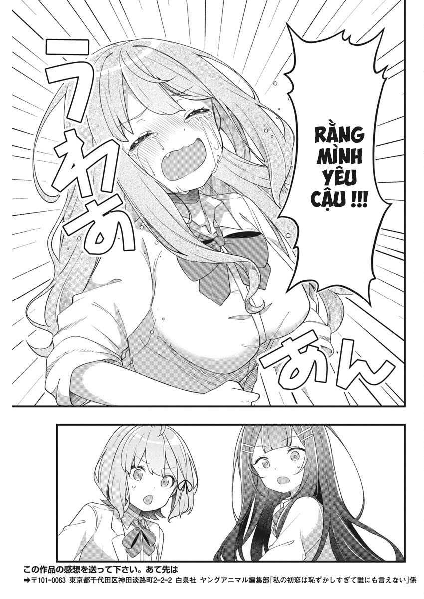 đọc truyện Watashi No Hatsukoi Wa Hazukashisugite Darenimo Ienai Chương 10 ảnh 21 tại Thiên Thai Truyện