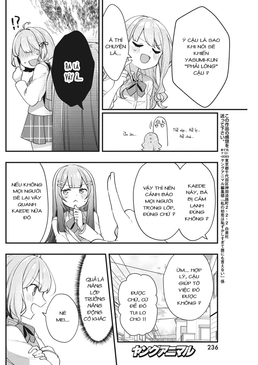 đọc truyện Watashi No Hatsukoi Wa Hazukashisugite Darenimo Ienai Chương 15 ảnh 17 tại Thiên Thai Truyện