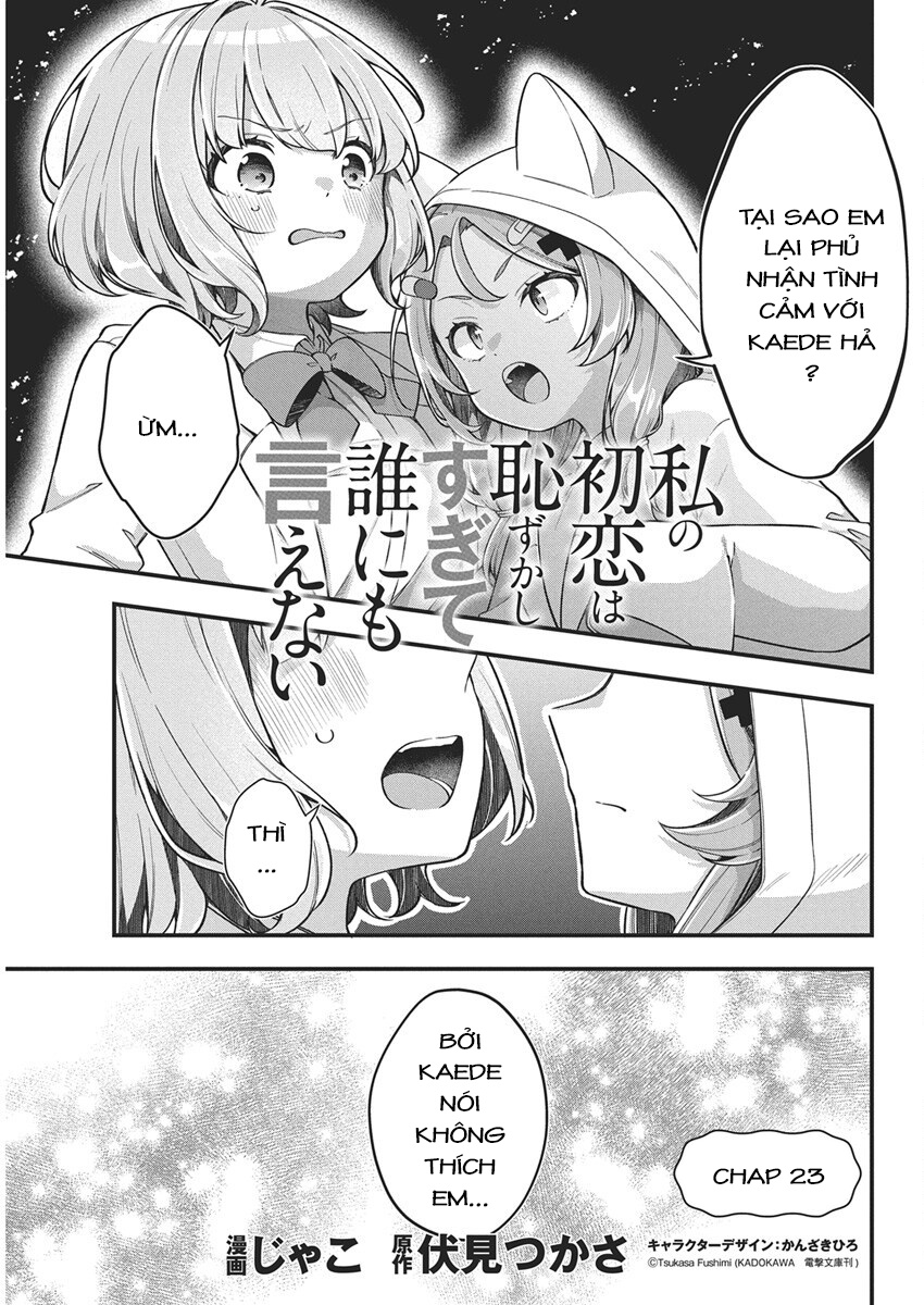 đọc truyện Watashi No Hatsukoi Wa Hazukashisugite Darenimo Ienai Chương 24 ảnh 2 tại Thiên Thai Truyện