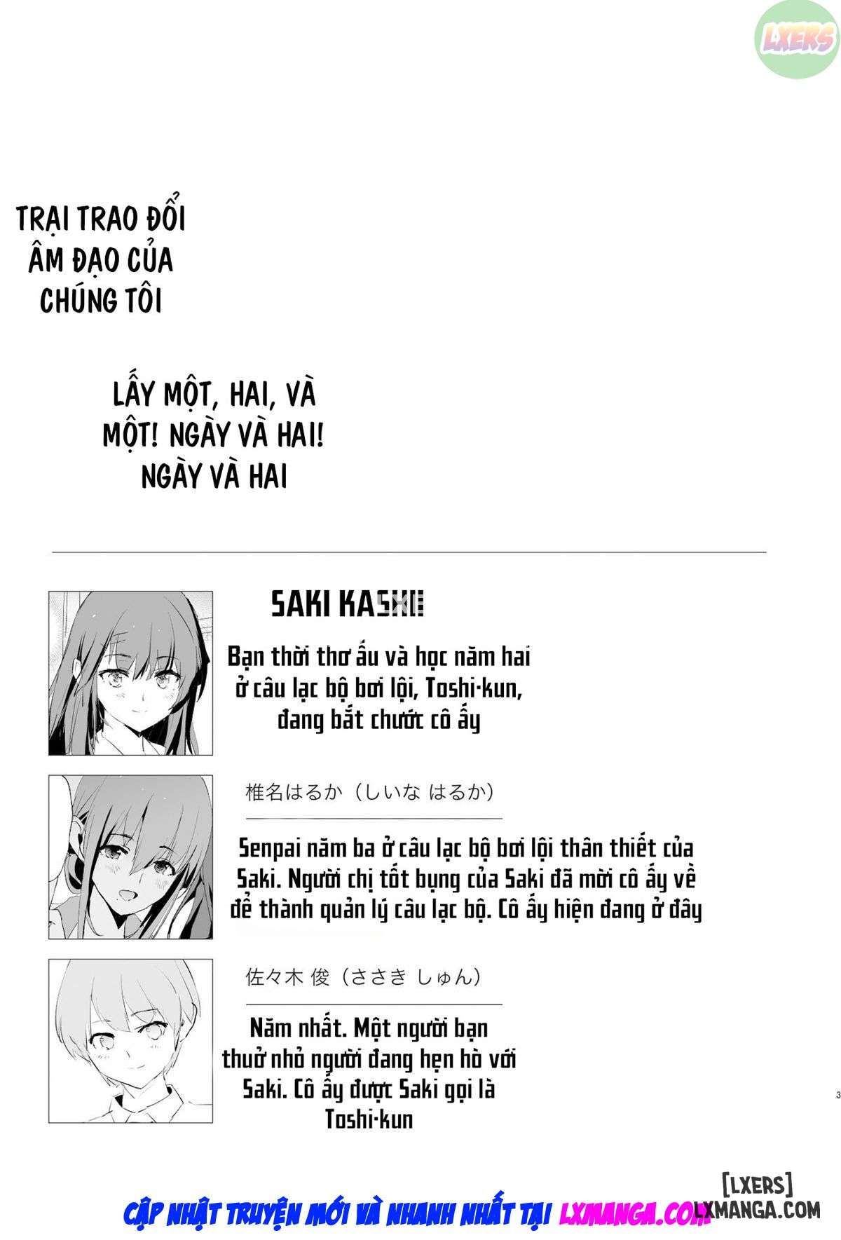 đọc truyện Watashi-tachi No Onaho Koukan Gasshuku Ichinichime To Futsukame! Chương 1 ảnh 7 tại Thiên Thai Truyện