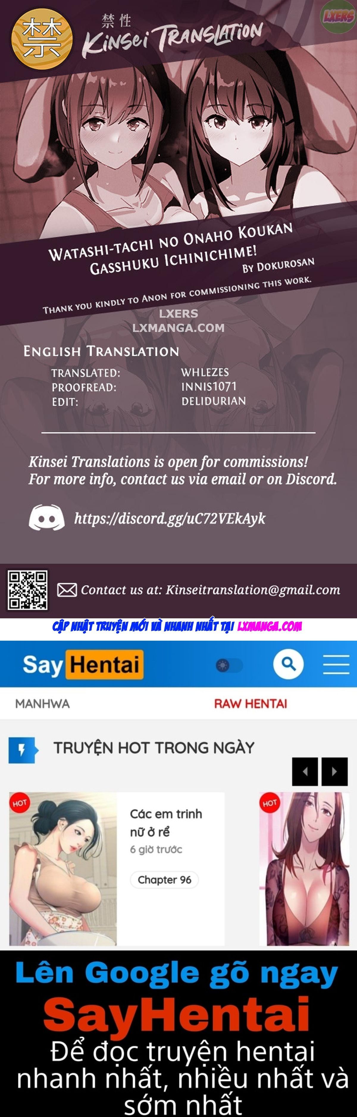 đọc truyện Watashi-tachi No Onaho Koukan Gasshuku Ichinichime Oneshot ảnh 30 tại Giả Dược